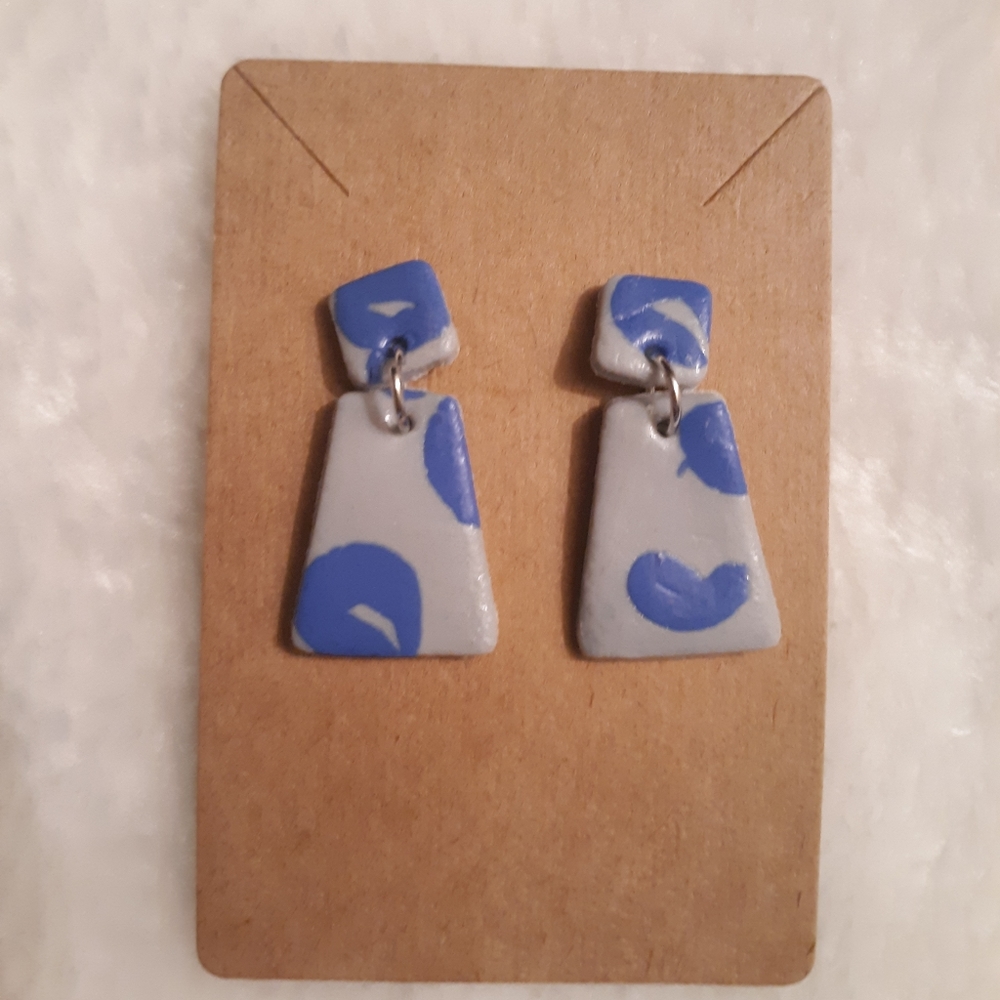 Homemade clay earrings